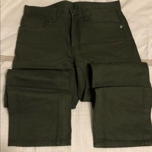 Uniqlo Green Color jeans Mens 30W 32L